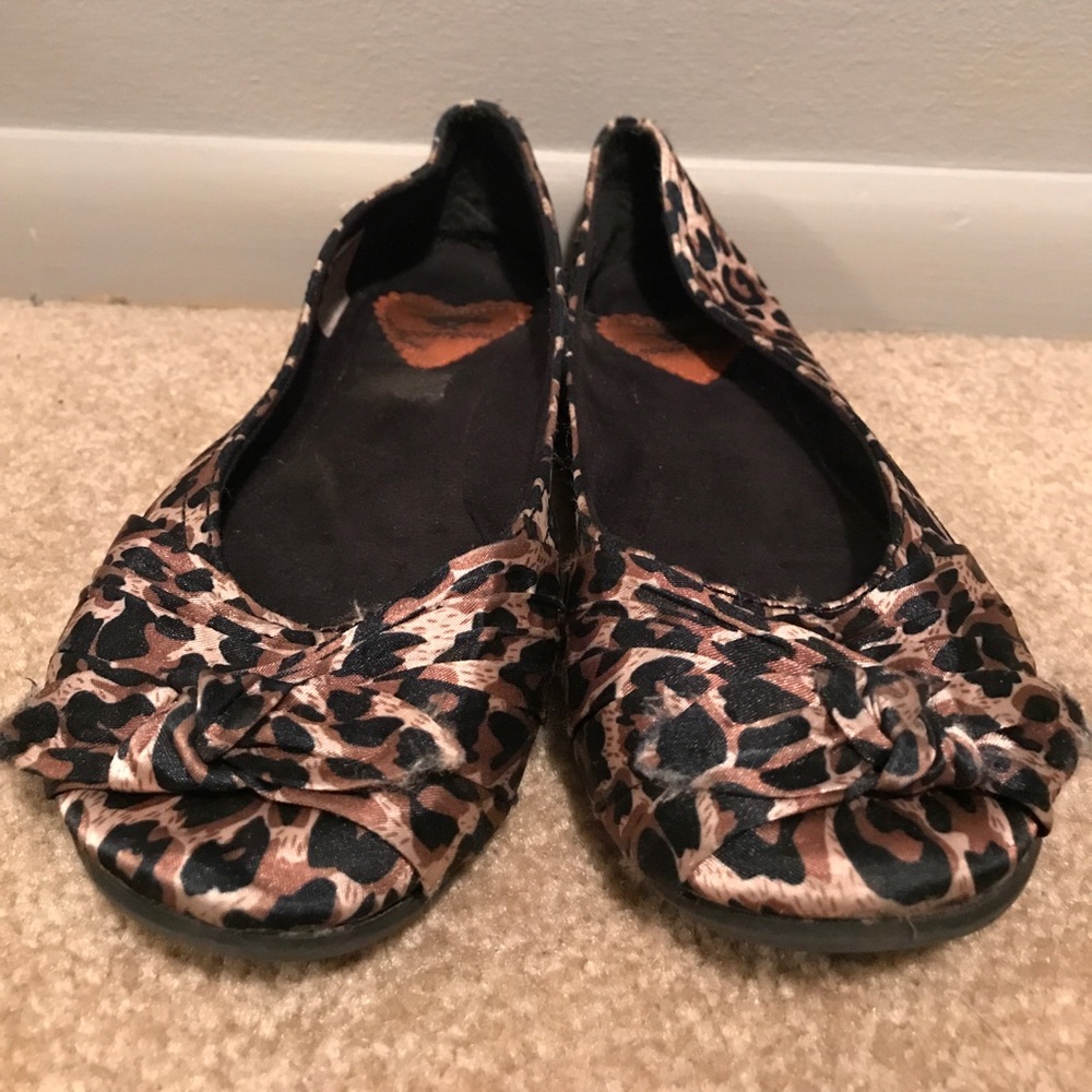 Cheetah print flats